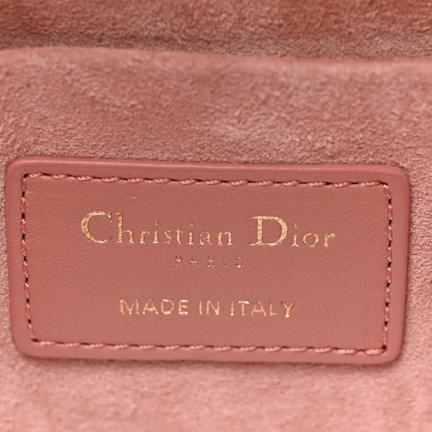 Lambskin Cannage Small Diortravel Vanity Case Pink