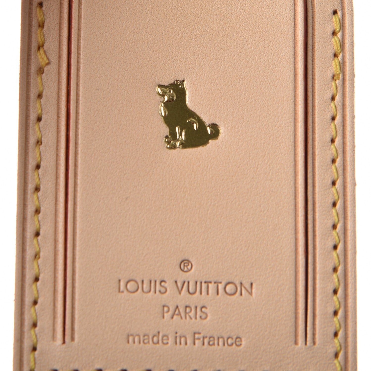 Louis Vuitton Vachetta Luggage Tag 3 of 3