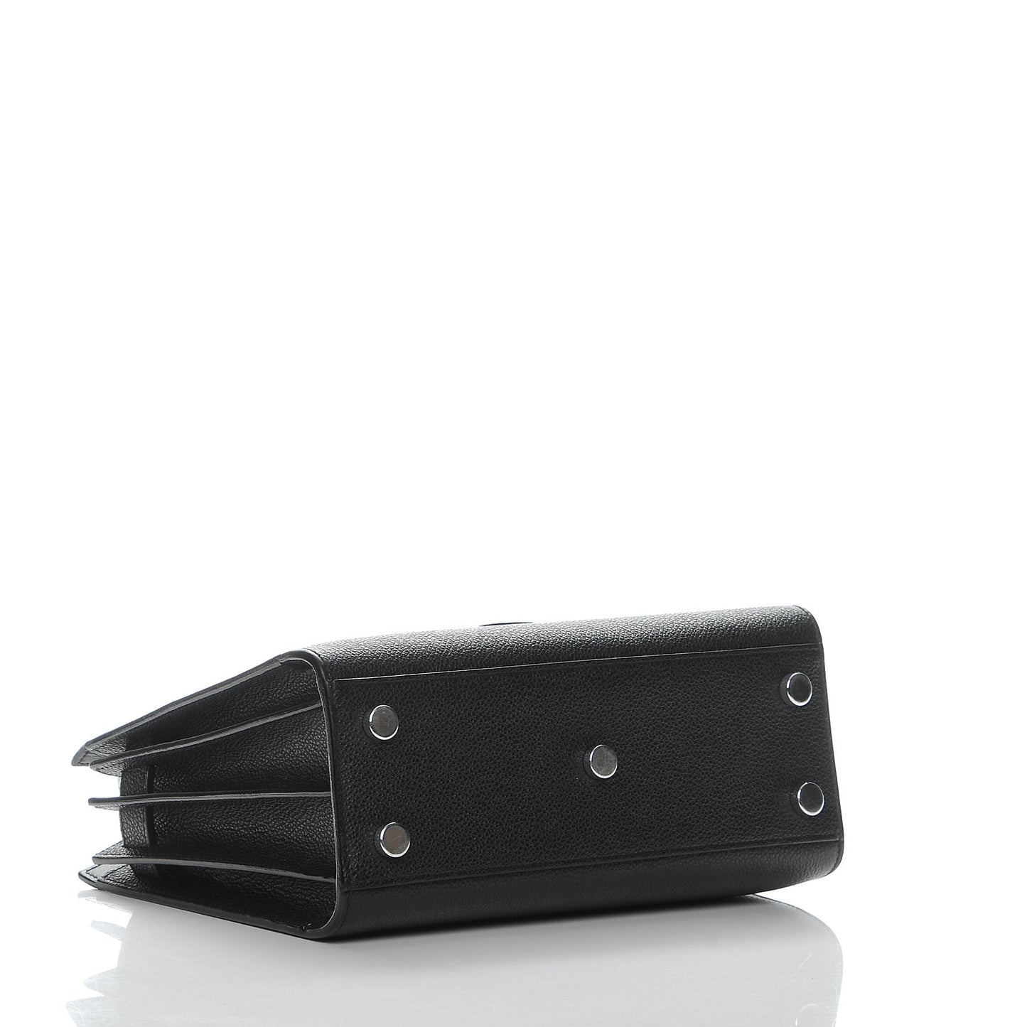 Grained Calfskin Nano Sac De Jour Black