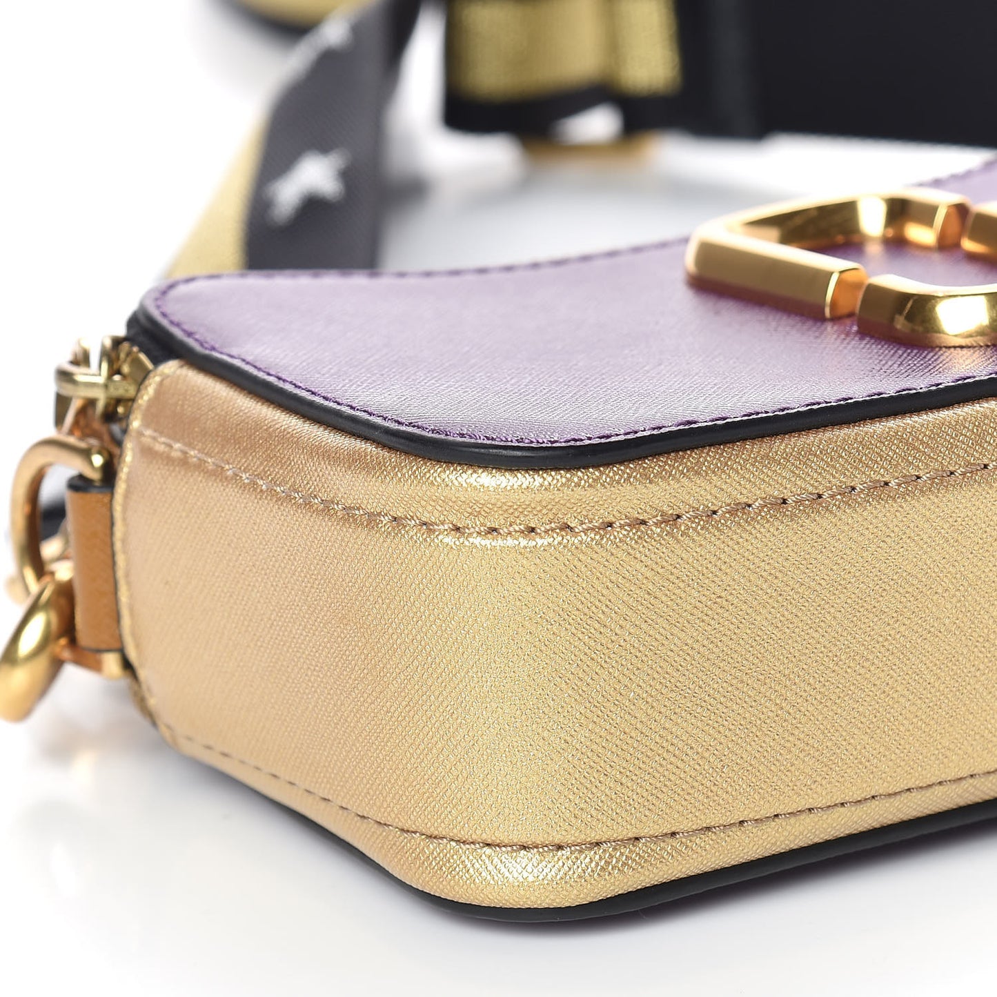 Saffino Small Snapshot Camera Bag Purple Gold