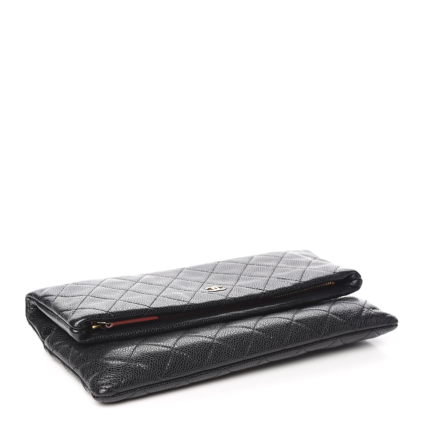 Chanel Caviar Quilted CC Beauty Clutch Black 4 of 7
