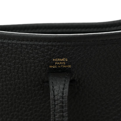 Hermes Taurillon Clemence Evelyne TPM Black 6 of 11