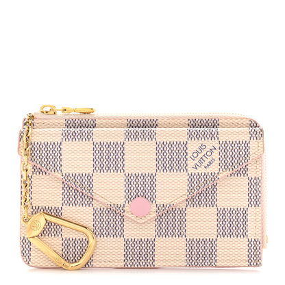 Louis Vuitton Damier Azur Recto Verso Card Holder Rose Ballerine 1 of 7