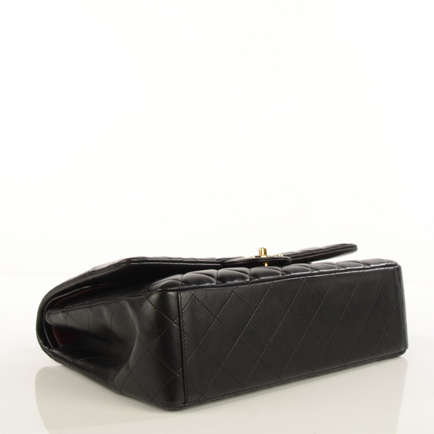 Chanel Lambskin Quilted Maxi Double Flap Black 4 of 9