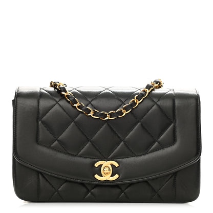 Chanel Lambskin Quilted Small Single Flap Black 1 of 8