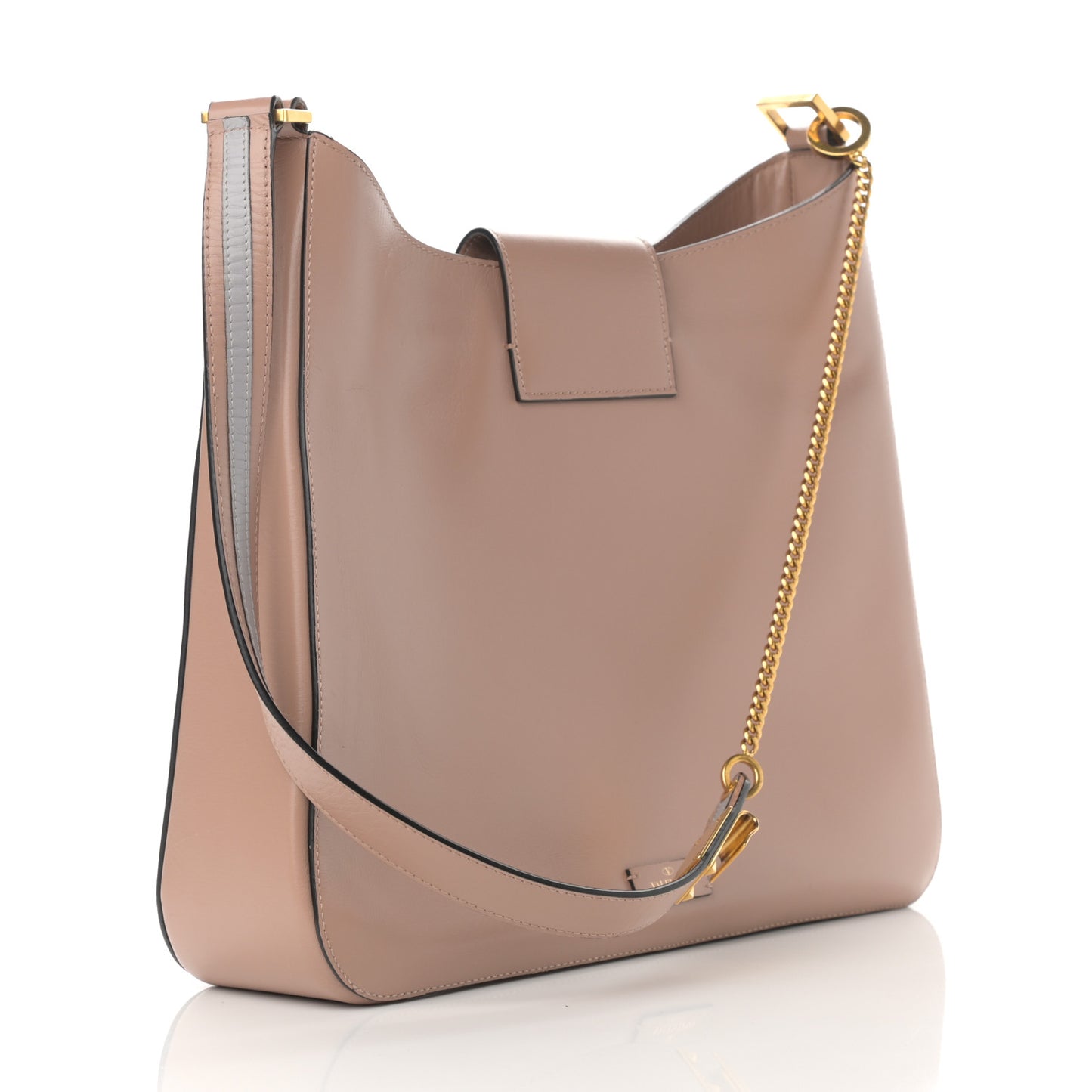 Smooth Calfskin VSling Hobo Bag Camel Rose