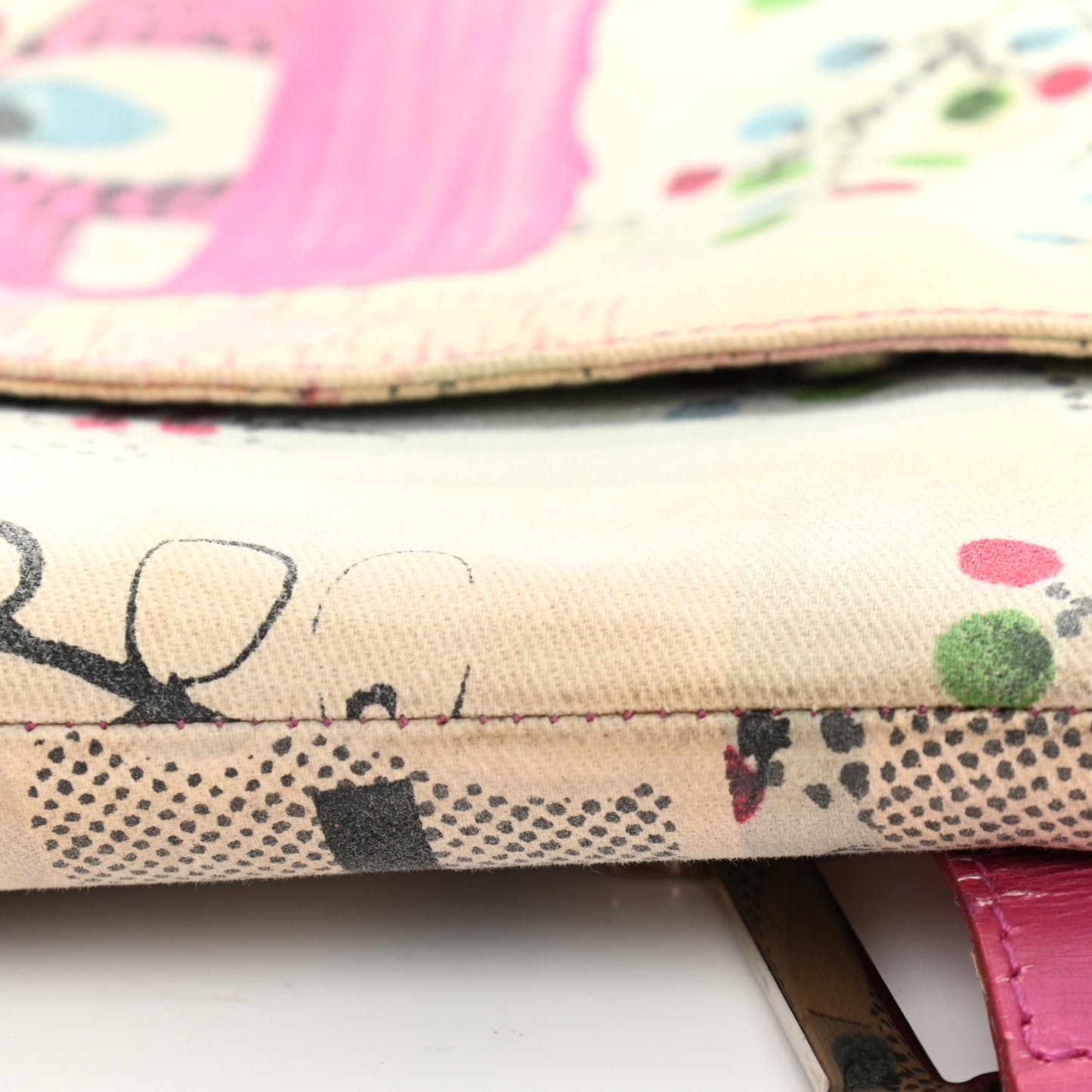 Canvas Filth Saddle Bag Multicolor