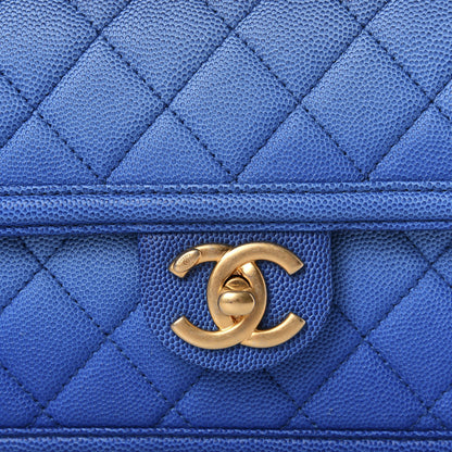 Chanel Caviar Quilted Small Sunset On The Sea Flap Blue 9 of 9