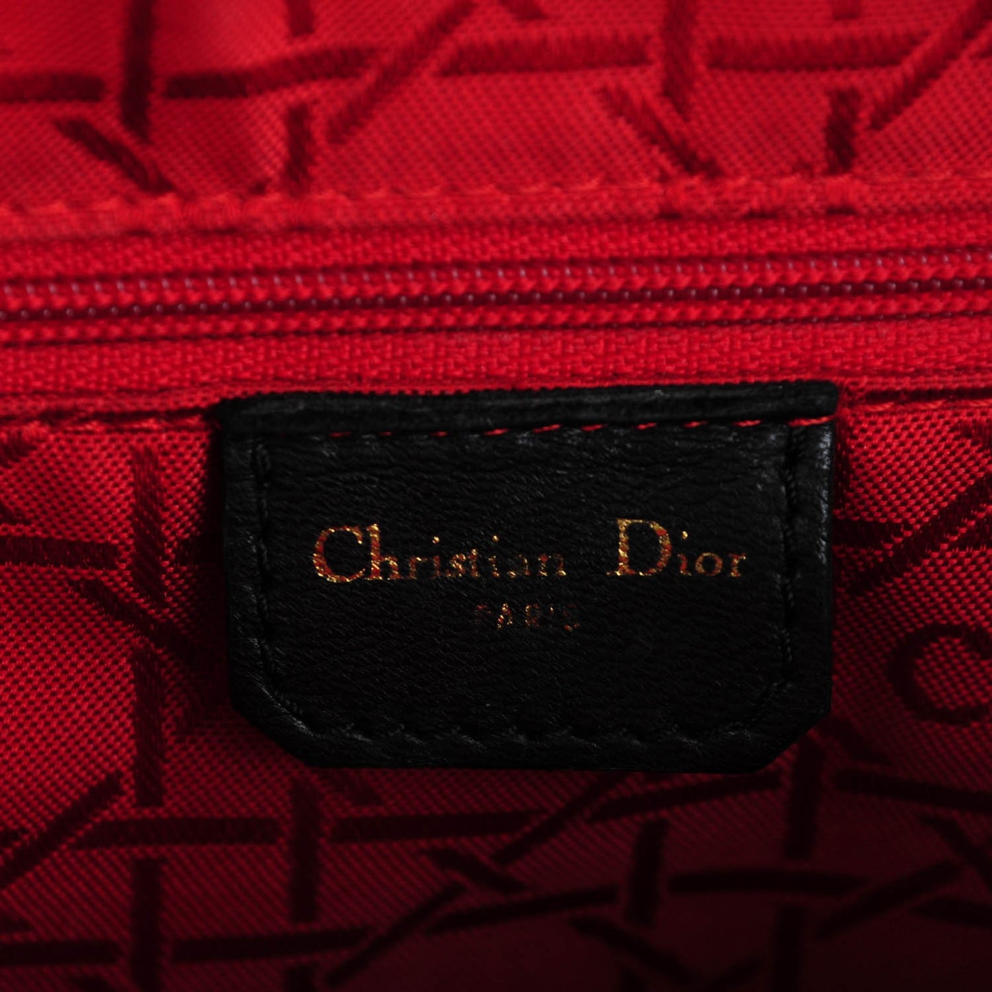 Lambskin Cannage Medium Lady Dior Black