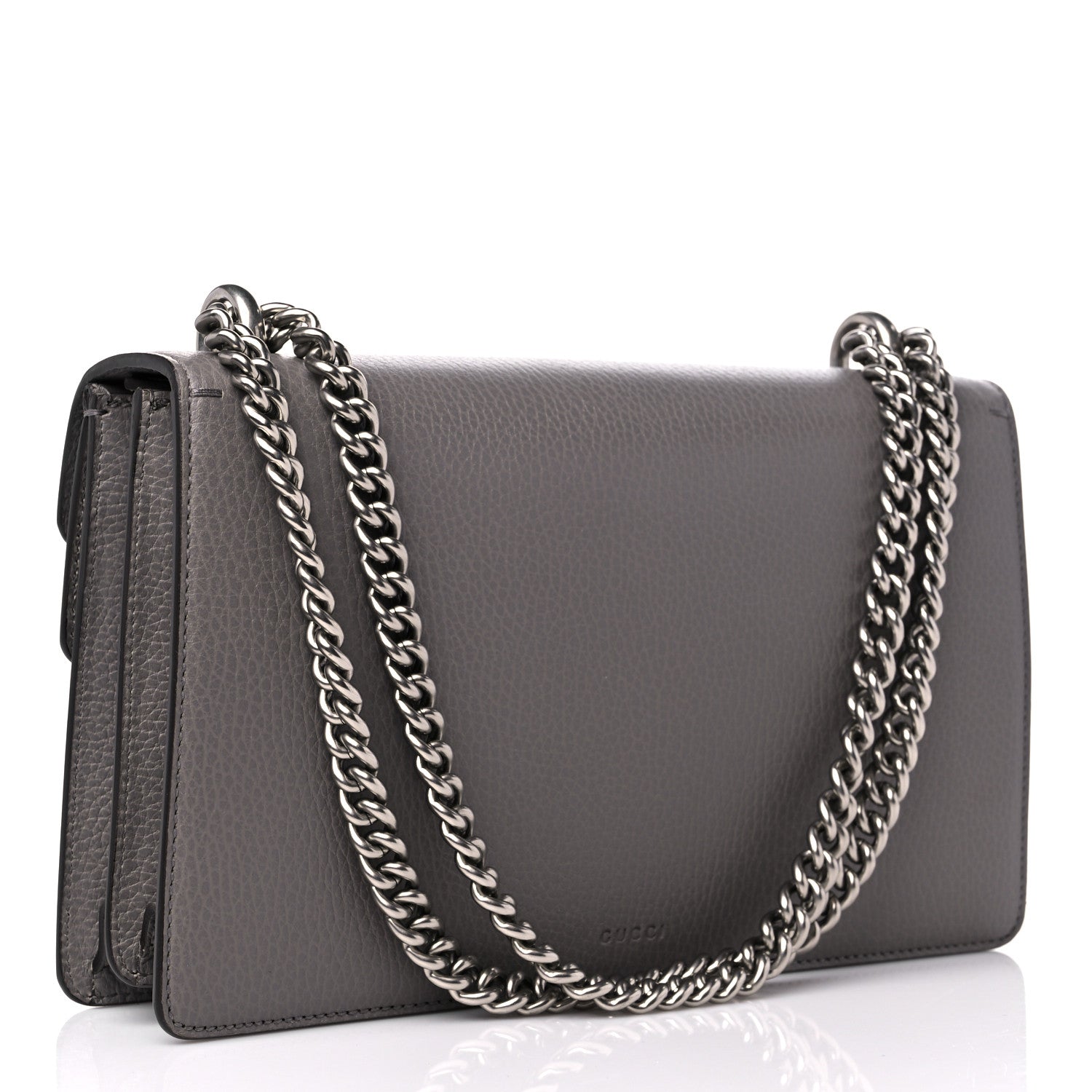 Gucci Pebbled Calfskin Small Dionysus Shoulder Bag Dusty Grey 3 of 10
