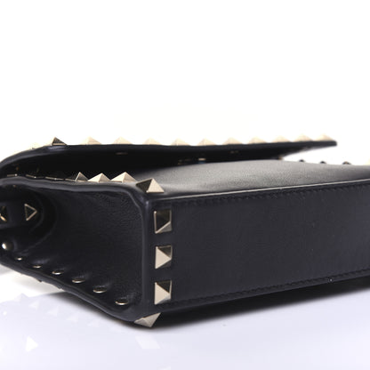 Valentino Garavani Vitello Rockstud Flap Crossbody Bag Black 6 of 15