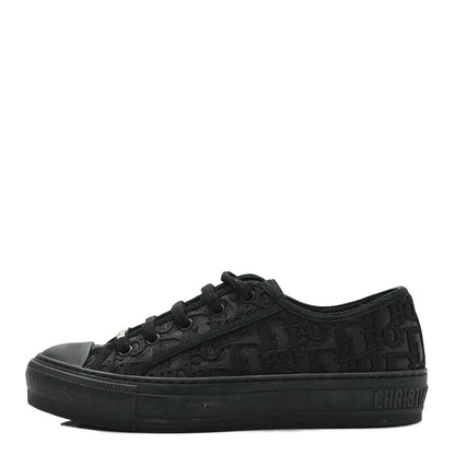 Christian Dior Canvas Walk'N'Dior Low Top Sneakers 36.5 Black 1 of 9