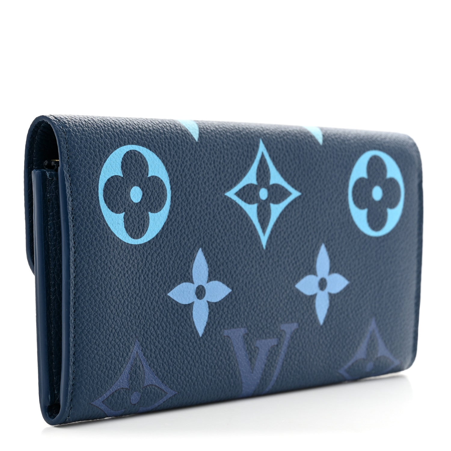 Louis Vuitton Empreinte Monogram Giant Emilie Wallet Gradient Blue