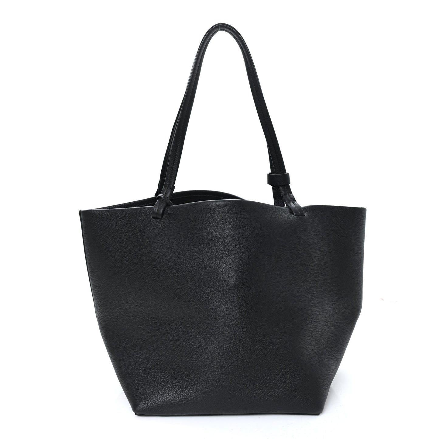 Grained Calfskin Park Tote Three Black