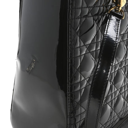 Christian Dior Patent Cannage Large Lady Dior Black 11 of 11