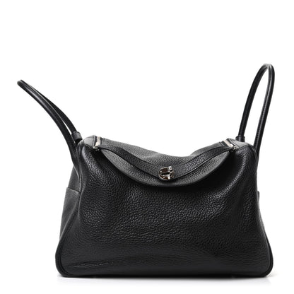Hermes Taurillon Clemence Lindy 34 Black 1 of 9