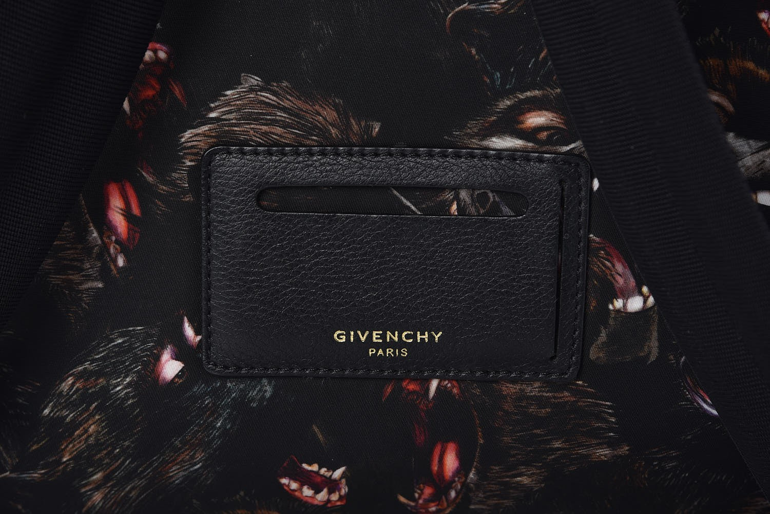 Givenchy Nylon All Over Monkey Brother Print Backpack Black 8 of 8