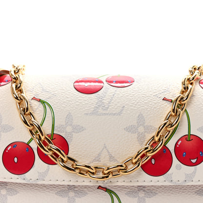 Louis Vuitton LV X TM Monogram Cerises Ivy Wallet On Chain White 7 of 10