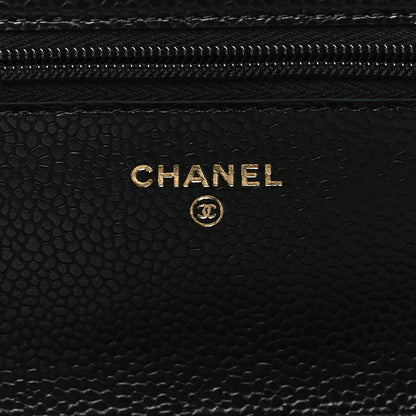 Chanel Caviar Quilted Wallet on Chain WOC Black 6 of 12