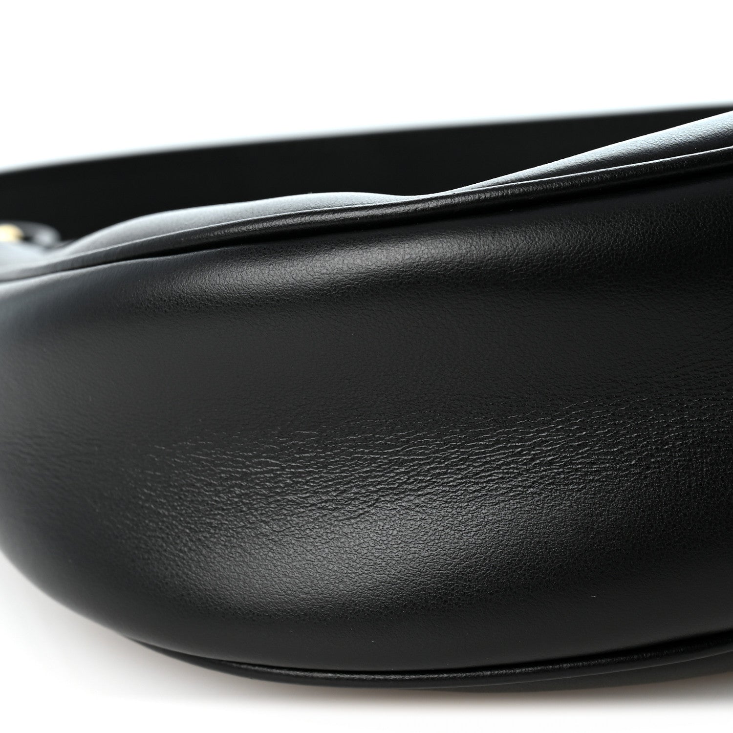 Celine Smooth Calfskin Medium Strap Ava Triomphe Shoulder Bag Black 8 of 10