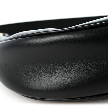 Celine Smooth Calfskin Medium Strap Ava Triomphe Shoulder Bag Black 8 of 10