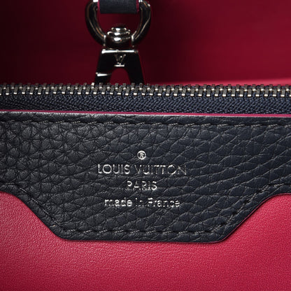 Louis Vuitton Taurillon Capucines MM Cobalt Fuchsia 6 of 9