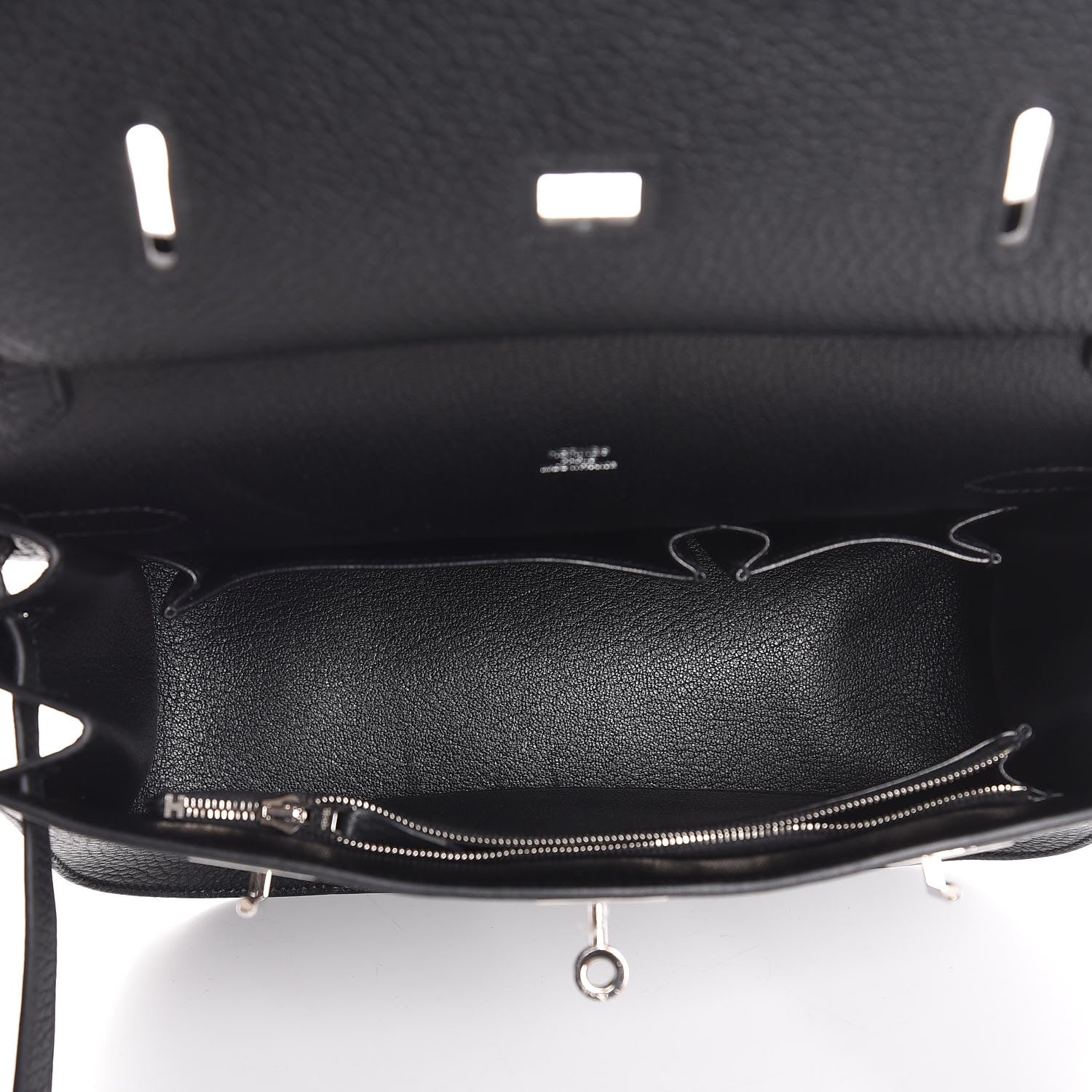 Hermes Taurillon Clemence Jypsiere 28 Black 5 of 7