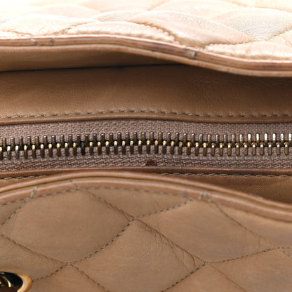 Chanel Lambskin Quilted Shopper Tote Beige 16 of 18