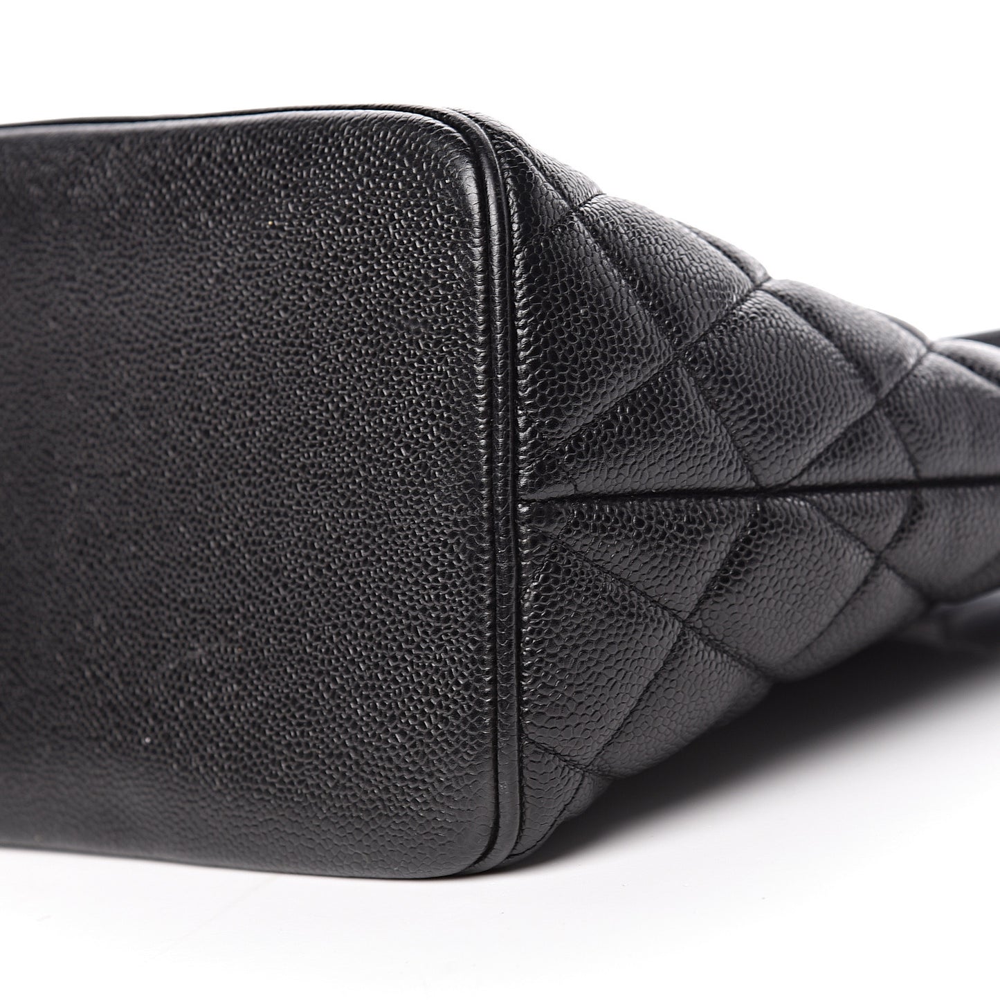 Caviar Quilted Medallion Tote Black