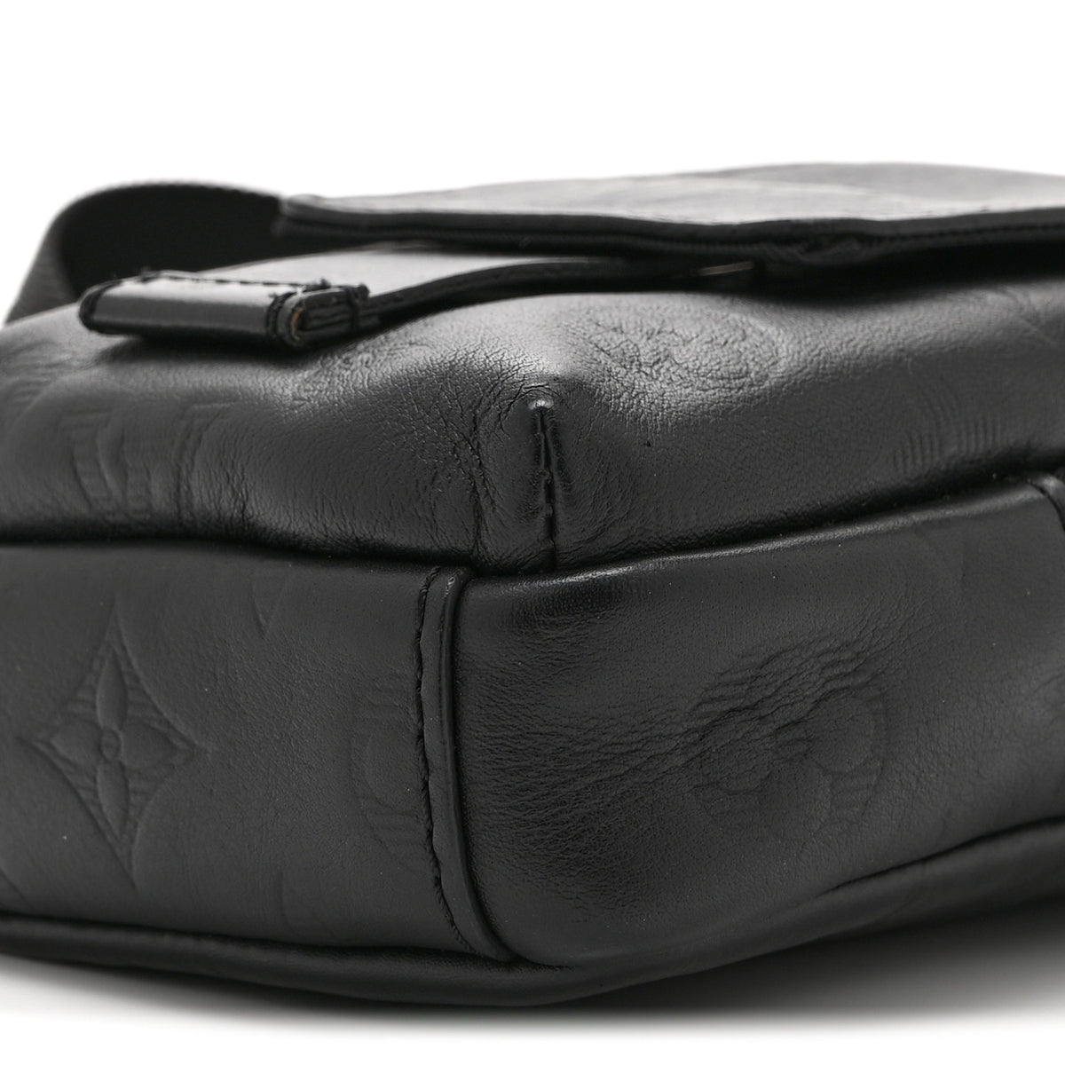 Louis Vuitton Calfskin Monogram Shadow Double Phone Pouch NM Black 9 of 9