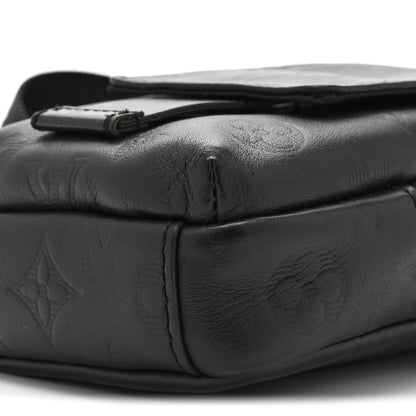 Louis Vuitton Calfskin Monogram Shadow Double Phone Pouch NM Black 9 of 9