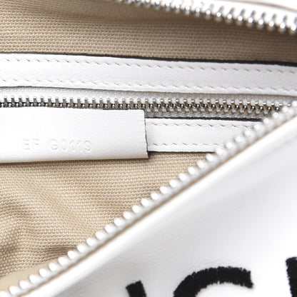 Givenchy Calfskin Velvet Logo Small Pandora White 7 of 9