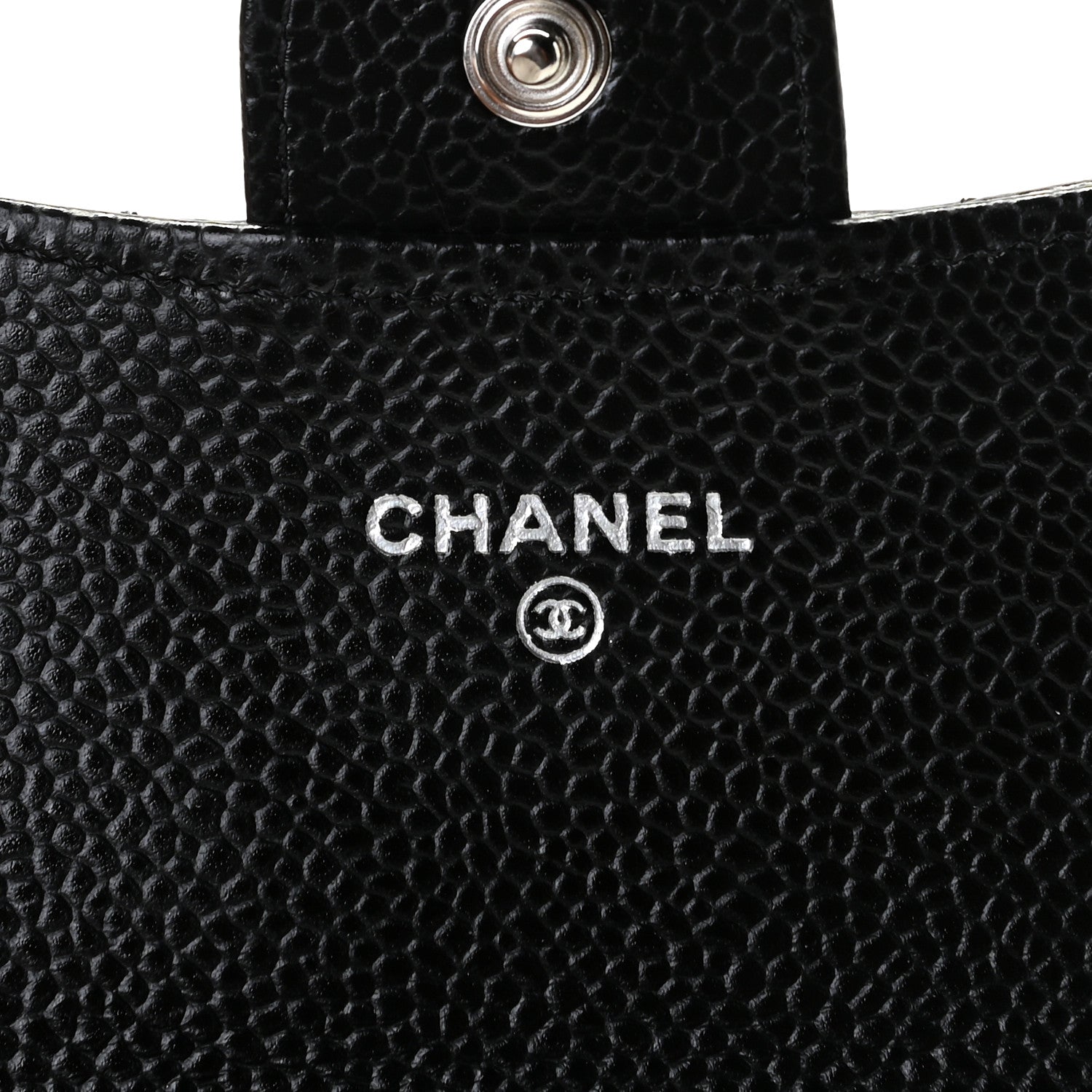Chanel Caviar Quilted Flap Card Holder Wallet Black 7 of 9