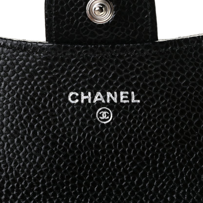 Chanel Caviar Quilted Flap Card Holder Wallet Black 7 of 9