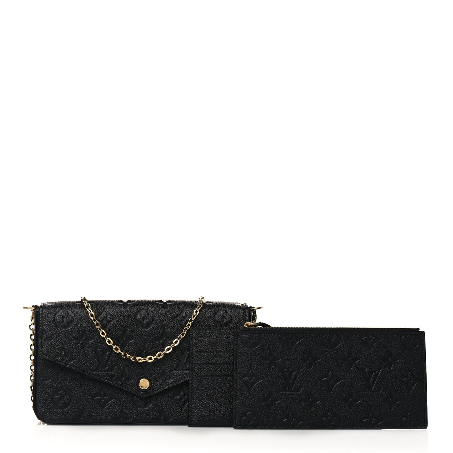 Empreinte Pochette Felicie Chain Wallet Black