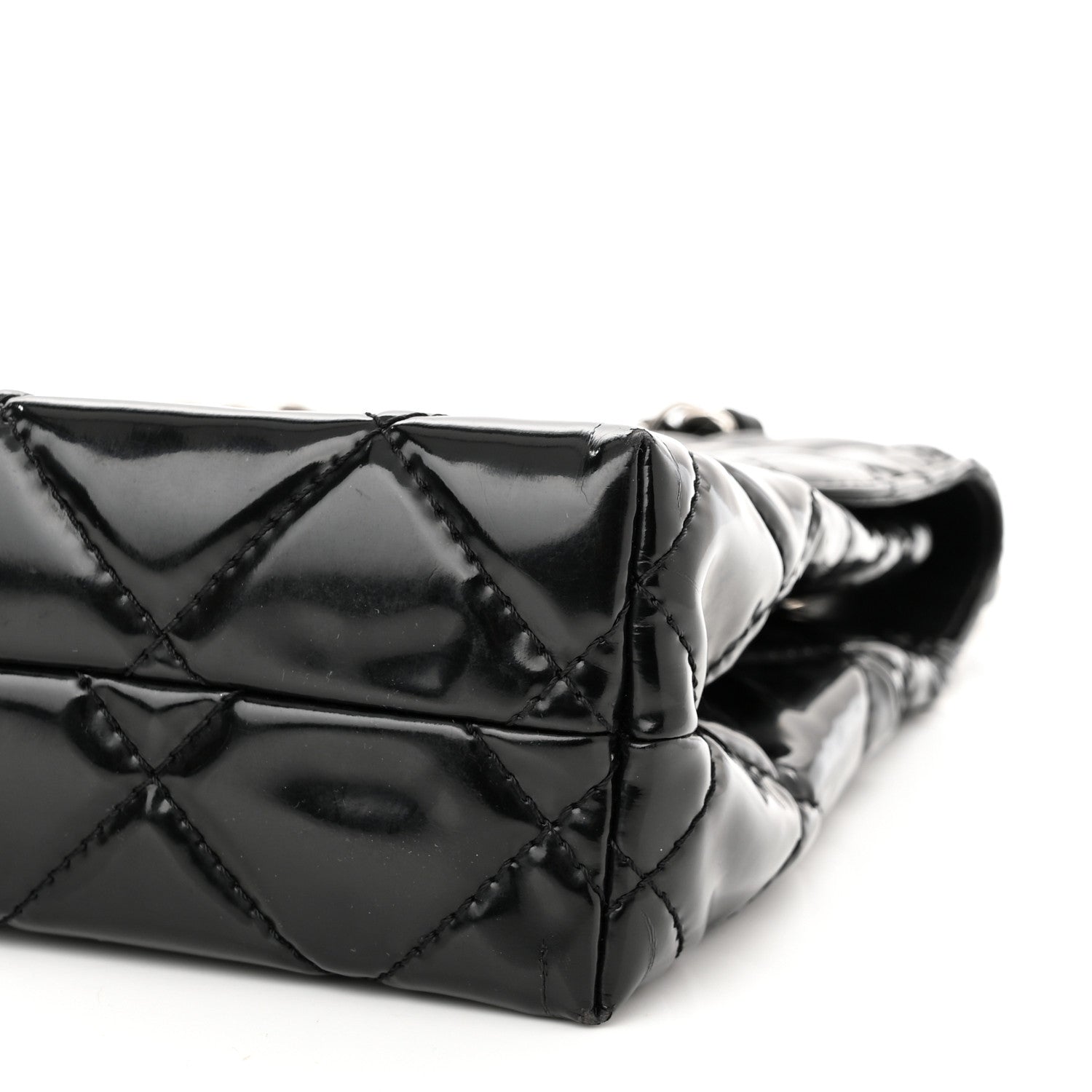 Chanel Vinyl Quilted In the Business Flap Bag Black 10 of 11