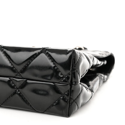 Chanel Vinyl Quilted In the Business Flap Bag Black 10 of 11