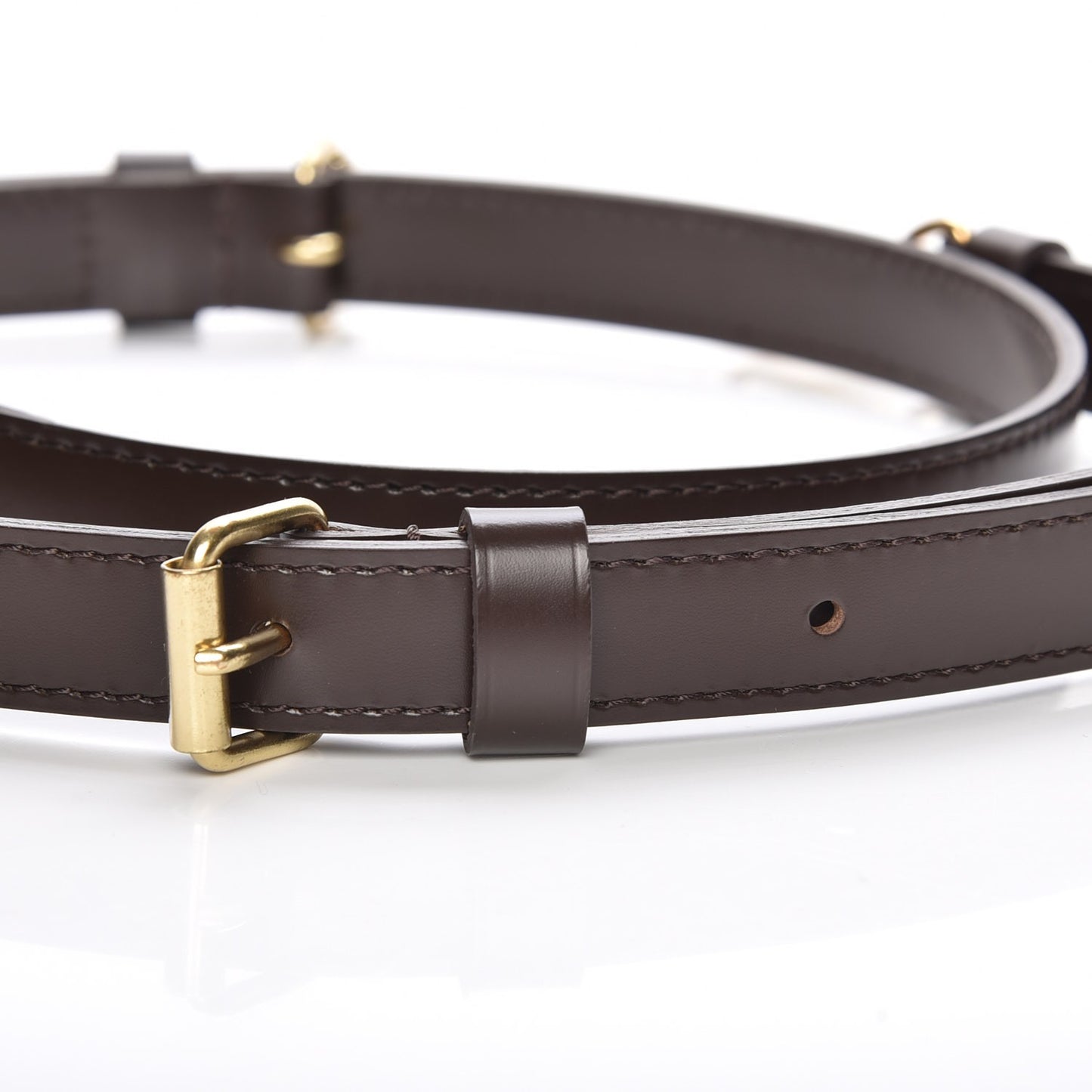 Calfskin Adjustable Speedy Bandouliere Shoulder Strap Brown