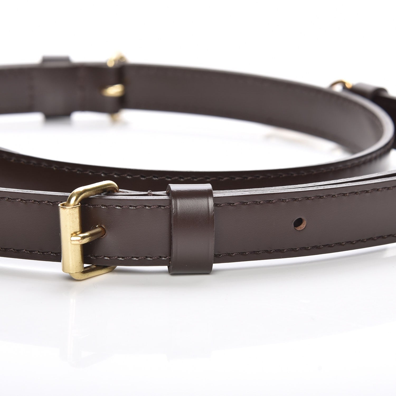Louis Vuitton Calfskin Adjustable Speedy Bandouliere Shoulder Strap Brown 3 of 5