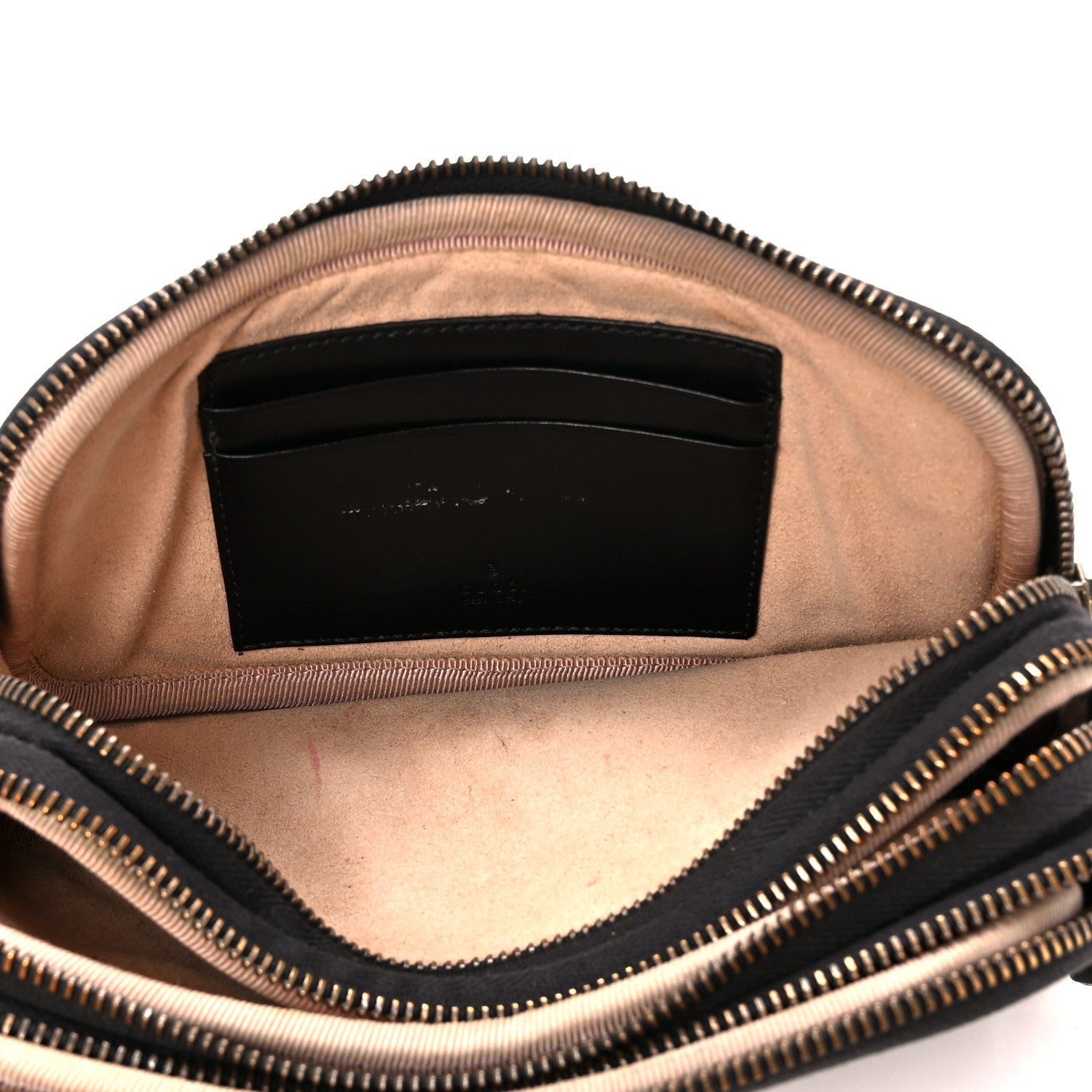 Gucci Calfskin Matelasse Mini GG Marmont Chain Crossbody Bag Black 5 of 11