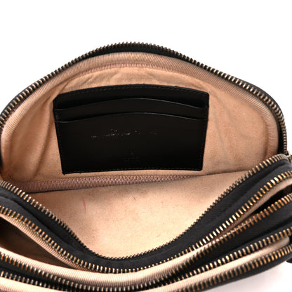 Gucci Calfskin Matelasse Mini GG Marmont Chain Crossbody Bag Black 5 of 11