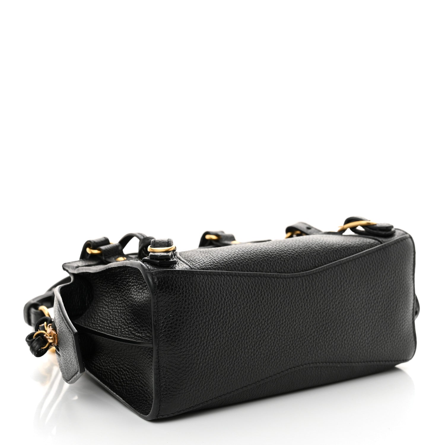 Balenciaga Grained Calfskin Neo Classic Gold Hardware Mini City Black 4 of 11