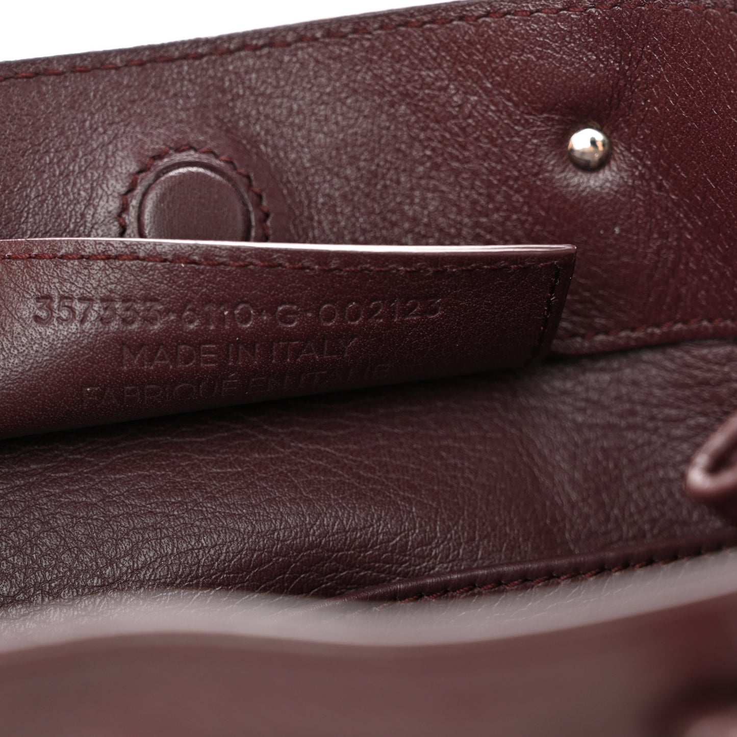 Calfskin Papier Mini A4 Zip Around Tote Rouge Aubergine