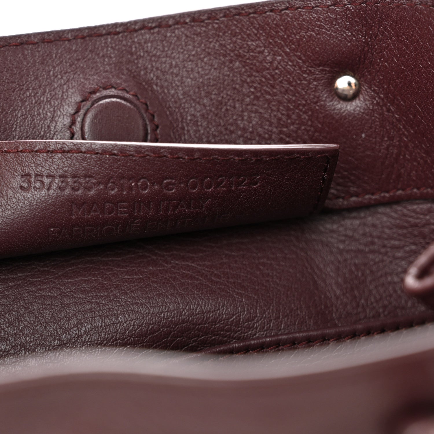 Balenciaga Calfskin Papier Mini A4 Zip Around Tote Rouge Aubergine 7 of 12