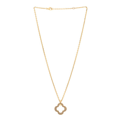 Van Cleef & Arpels 18K Yellow Gold Byzantine Alhambra Pendant Necklace 3 of 4