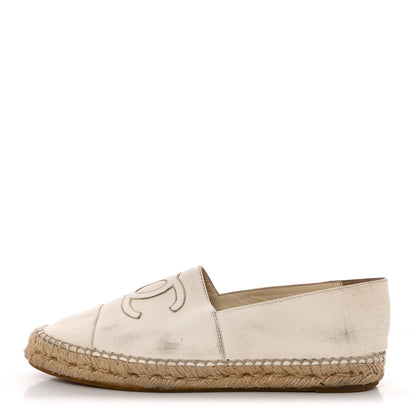 Chanel Lambskin CC Espadrilles 40 White 1 of 16