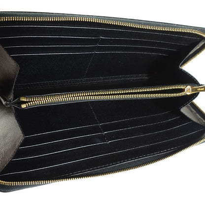 Celine Lambskin Large Zip Around Multifunction Wallet Black 5 of 9