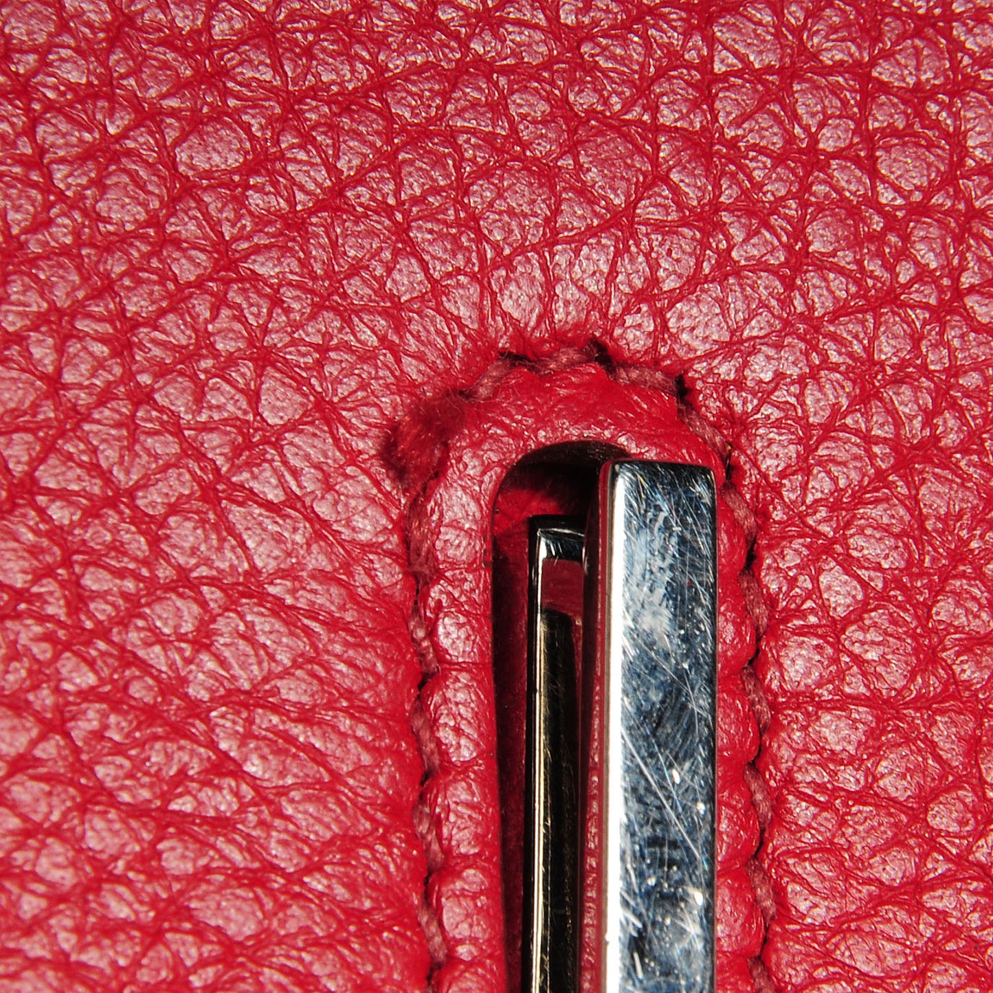 Taurillon Clemence Birkin 40 Rouge Garance