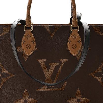 Louis Vuitton Reverse Monogram Giant Onthego MM 7 of 9