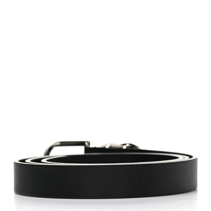 Chanel Calfskin Crystal CC Buckle Belt 85 34 Black 2 of 6